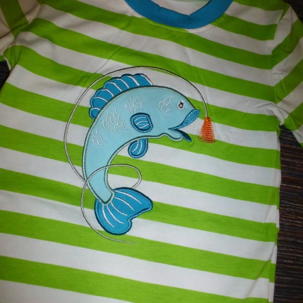 Boutique Fishing Boys Short Sleeve Shirt
